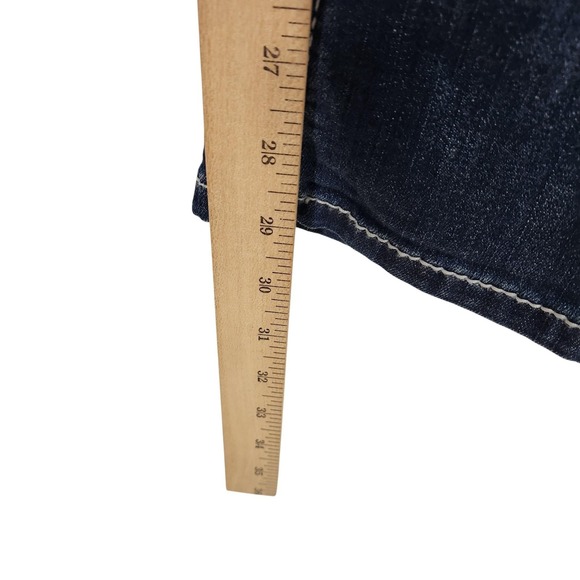 Ariat REAL Jeans Womens 30 Short Dark Wash Bootcut Denim Western Stitch - Picture 9 of 9